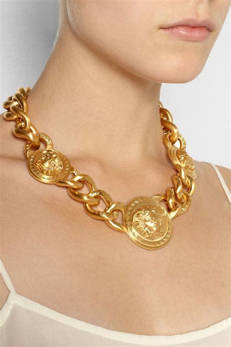 versace gold top|Versace necklace real gold.